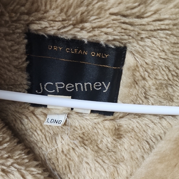 JCPenney Tan Shearling Lined Military Jacket Stranger Things Billy Malboro Man - Picture 5 of 15